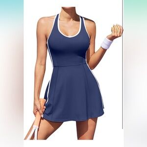 NWT navy tennis dress with shorts